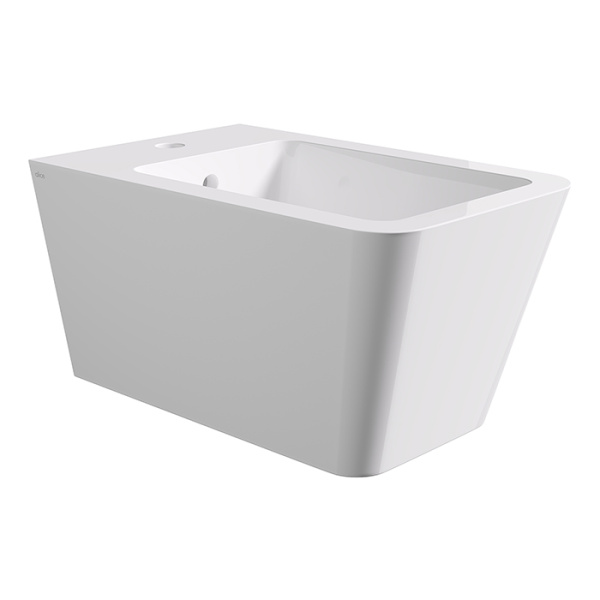 Подвесное биде Alice Hide Square 31220101SET с набором креплений белое глянцевое