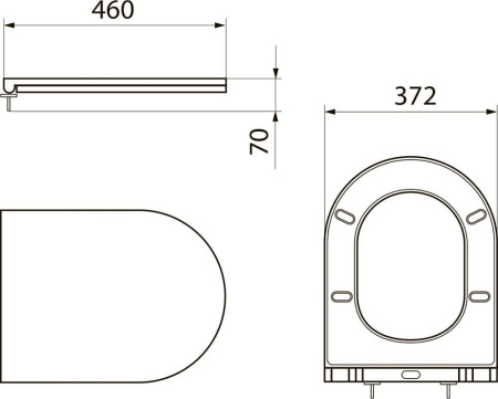 Крышка-сиденье Point Афина PN46041, белый