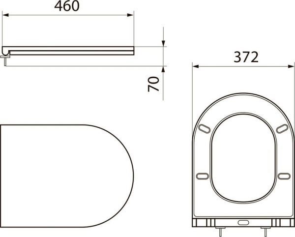 Крышка-сиденье Point Афина PN46041, белый