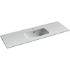 Раковина Ceramicanova Compact CN7028 121x39,5 см, накладная, белый
