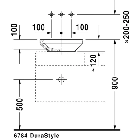 Раковина 43x43 см Duravit DuraStyle 0349430000