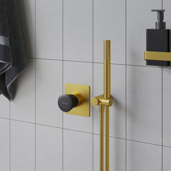 Смеситель для душа Paini Domus 18PJ690PZ золото матовое