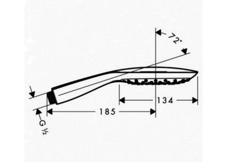 Лейка для душа hansgrohe PuraVida 28557400