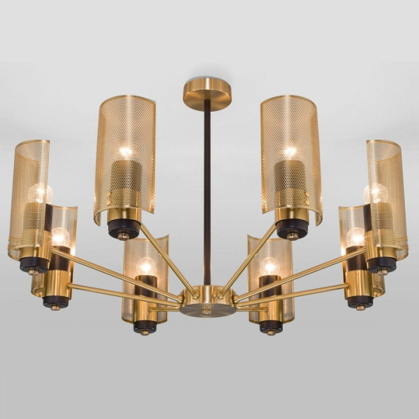 Люстра на штанге Eurosvet Grino 70139/8 латунь