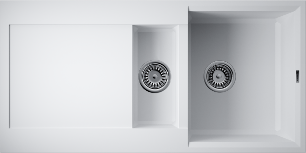 Кухонная мойка Omoikiri Sakaime 100-2 4993895 белая матовая