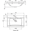 Раковина 70x49 см Ravak Classic 700 XJD01170000