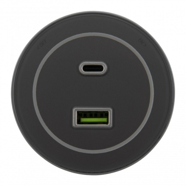Розетка USB и type C на треке Arte Milano Am-track-sockets-39 399732TS/USB-Type-C Silver