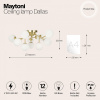 Потолочная люстра Maytoni Даллас MOD545CL-12BS