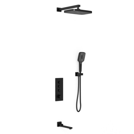 Душевой комплект Vincea VSFW-433T1MB матовый черный