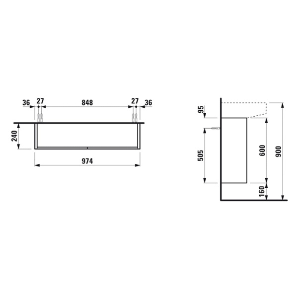 Раковина Laufen Sonar 100 8.1034.7.000.104.1