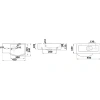 Раковина CeramaLux 7947BR 45x24 см R, рукомойник, белый