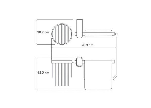 Держатель для туалетной бумаги и освежителя WasserKRAFT Berkel K-6859
