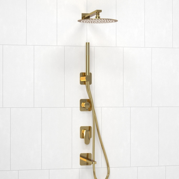 Душевой комплект WasserKRAFT Neckar A2151.278.279.183.208.280.197.281 золото
