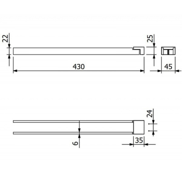 Полотенцедержатель Kludi Vela C 31977N0 брашированное золото