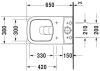 Чаша напольного унитаза Duravit P3 Comforts 2167090000 безободковый