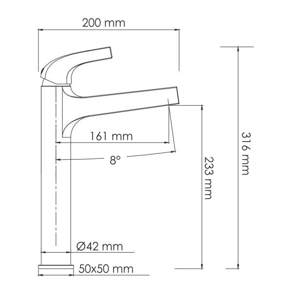 Зауэр (Sauer) 7103H Смеситель для раковины