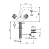 Смеситель для раковины Nicolazzi Onice 2132CR09O