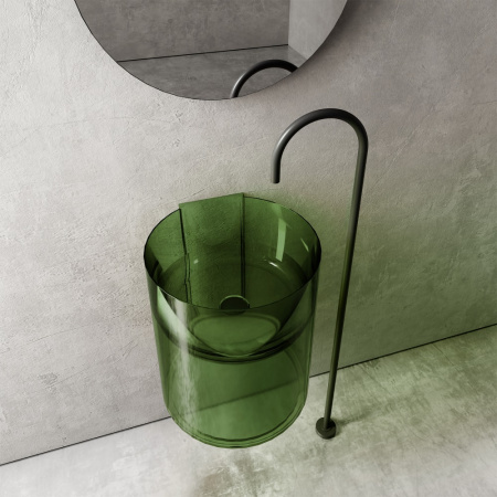 Раковина Abber Kristall 42 AT2704Emerald зеленый