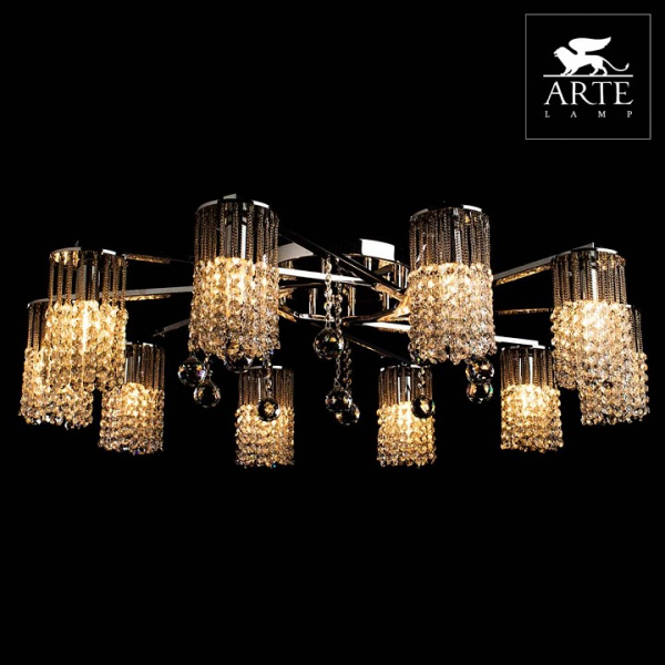 Потолочная люстра Arte Lamp Cascata A3028PL-10CC