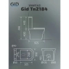 Унитаз-компакт GID Tn2184 безободковый, с сиденьем микролифт, белый