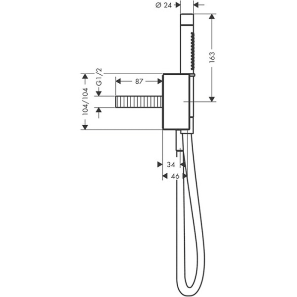 Душевой гарнитур Axor Edge 46521000