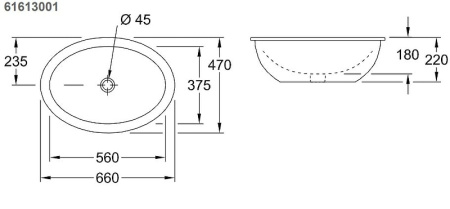 Раковина Villeroy&Boch Loop & Friends 61613001