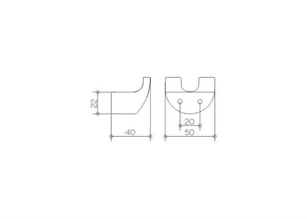 Крючок двойной хром Keuco Elegance 11613010000