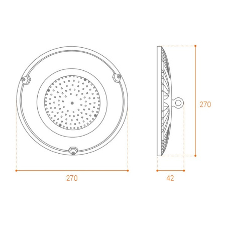 Встраиваемый светильник Wolta UFO UFO-100W/01