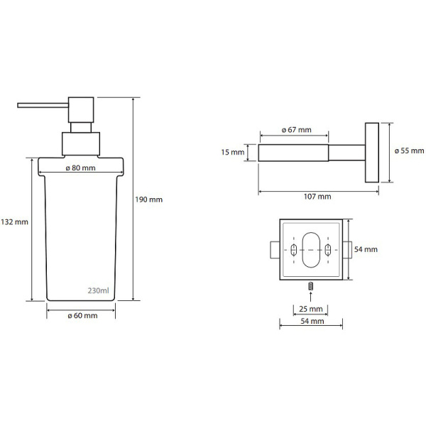Дозатор мыла Bemeta Beta 132109017