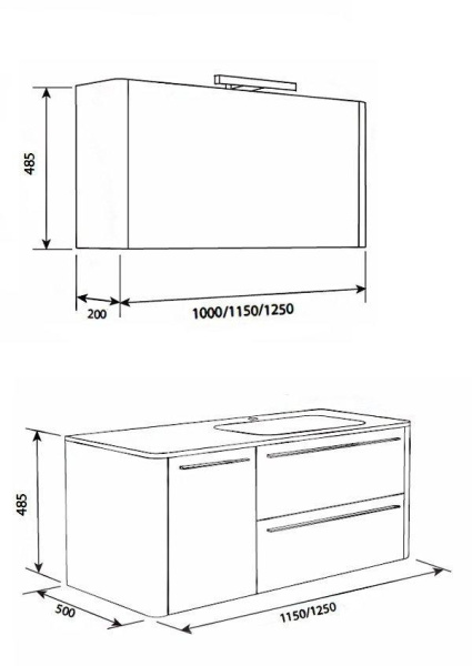 Зеркальный шкаф AM.PM Awe M15MCX1151VF венге фактурный