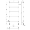 Полотенцесуштель электрический Devon&Devon Baccus PRB7CRELSX/CR