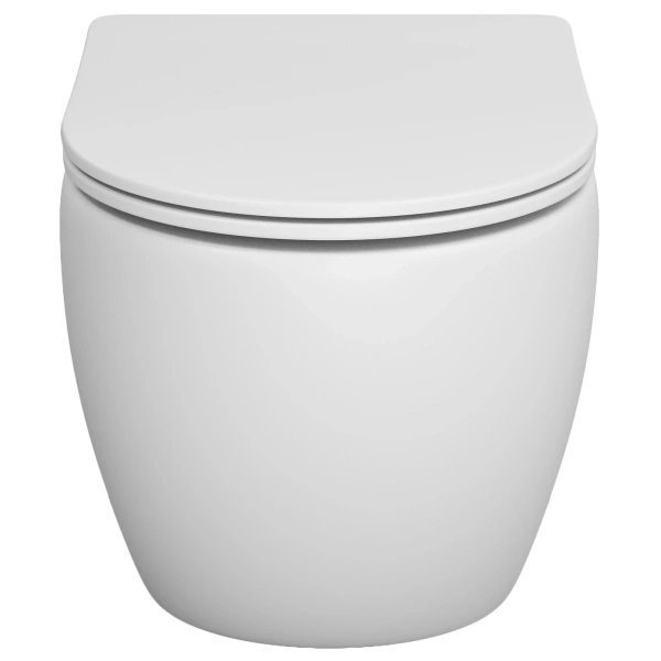 Унитаз подвесной Grossman GR-4411MS безободковый, с сиденьем микролифт, белый матовый