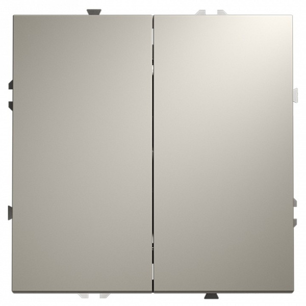 Выключатель двухклавишный без рамки Voltum S70 VLS020603