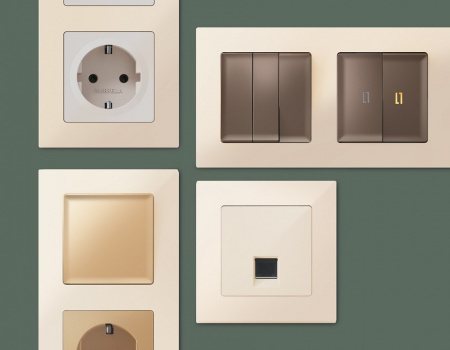 Рамка на 1 пост Ambrella Volt Techno AF220301