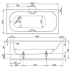 Стальная ванна Bette Form 180x80 2950-000ASAD