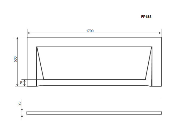 Панель фронтальная Timo FP18S белый