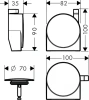 Внешняя часть излива Hansgrohe Exafill S 58117990 золото