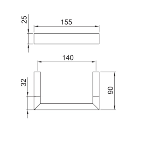 Держатель туалетной бумаги Fantini Linea 92 P5 7709 сталь