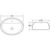 Раковина 57x43 см BelBagno BB1399