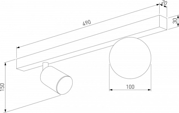 Накладной светильник TK Lighting Vox 10000 Vox