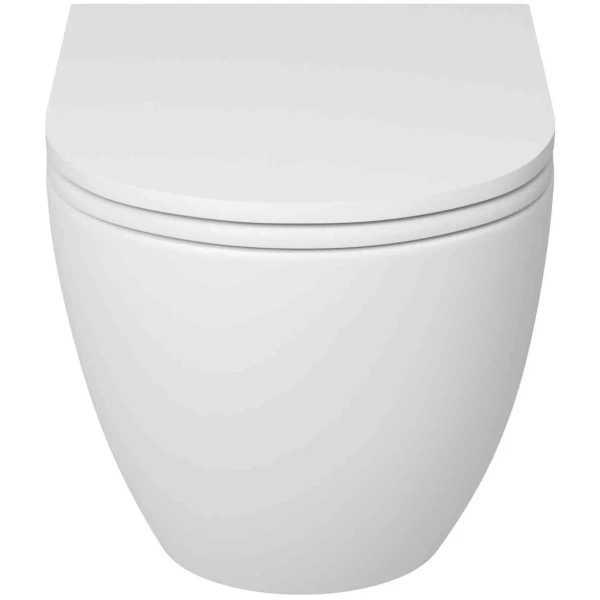 Унитаз подвесной Grossman GR-4455MSQ безободковый, торнадо, с сиденьем микролифт, белый матовый