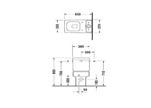 Бачок для унитаза Duravit Vero 909100005