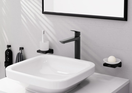 Смеситель для раковины hansgrohe Logis 71258670 черный матовый