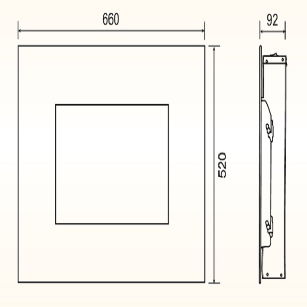 Комплект для настен.монтажа для электрокаминов Electrolux EFP/W-1250RC, EFP/W-1200RRC