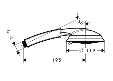 Лейка для душа hansgrohe Raindance 28548000
