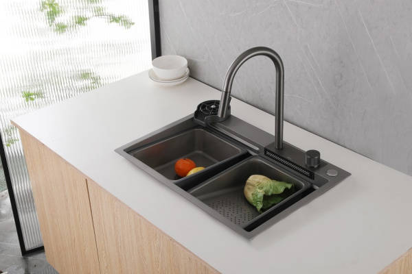 Кухонная мойка Abber Wasser Kreis 68 AF2194NG никель