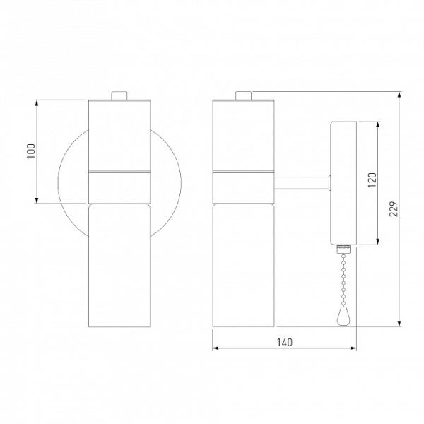 Бра Eurosvet Tesoro 70125/1 черный