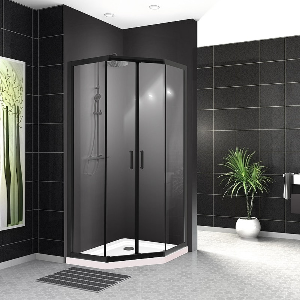 Душевой уголок BelBagno Uno 90х90 UNO-195-P-2-90-C-NERO