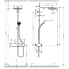 Душевая стойка hansgrohe Pulsify Showerpipe 24220000 хром