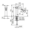 Смеситель для биде Fantini Mint 34 93 F008WF сталь